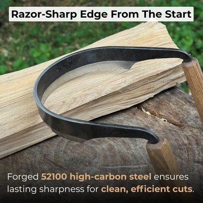 Inshave (Half - Rounded Drawknife), 16.5 cm (6.5 inches) - 2