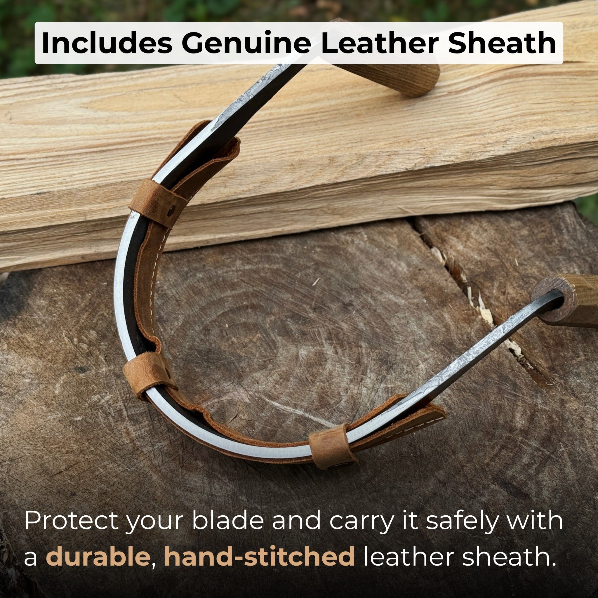 Inshave (Half - Rounded Drawknife), 16.5 cm (6.5 inches) - 4