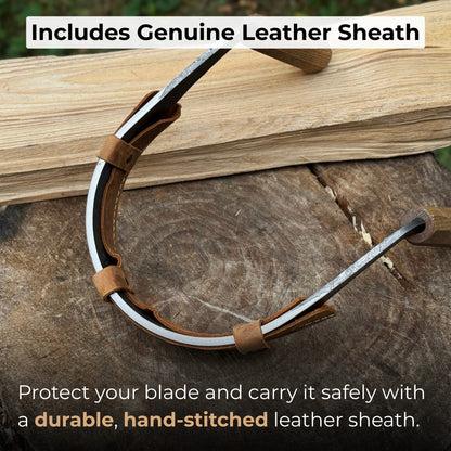 Inshave (Half - Rounded Drawknife), 16.5 cm (6.5 inches) - 4