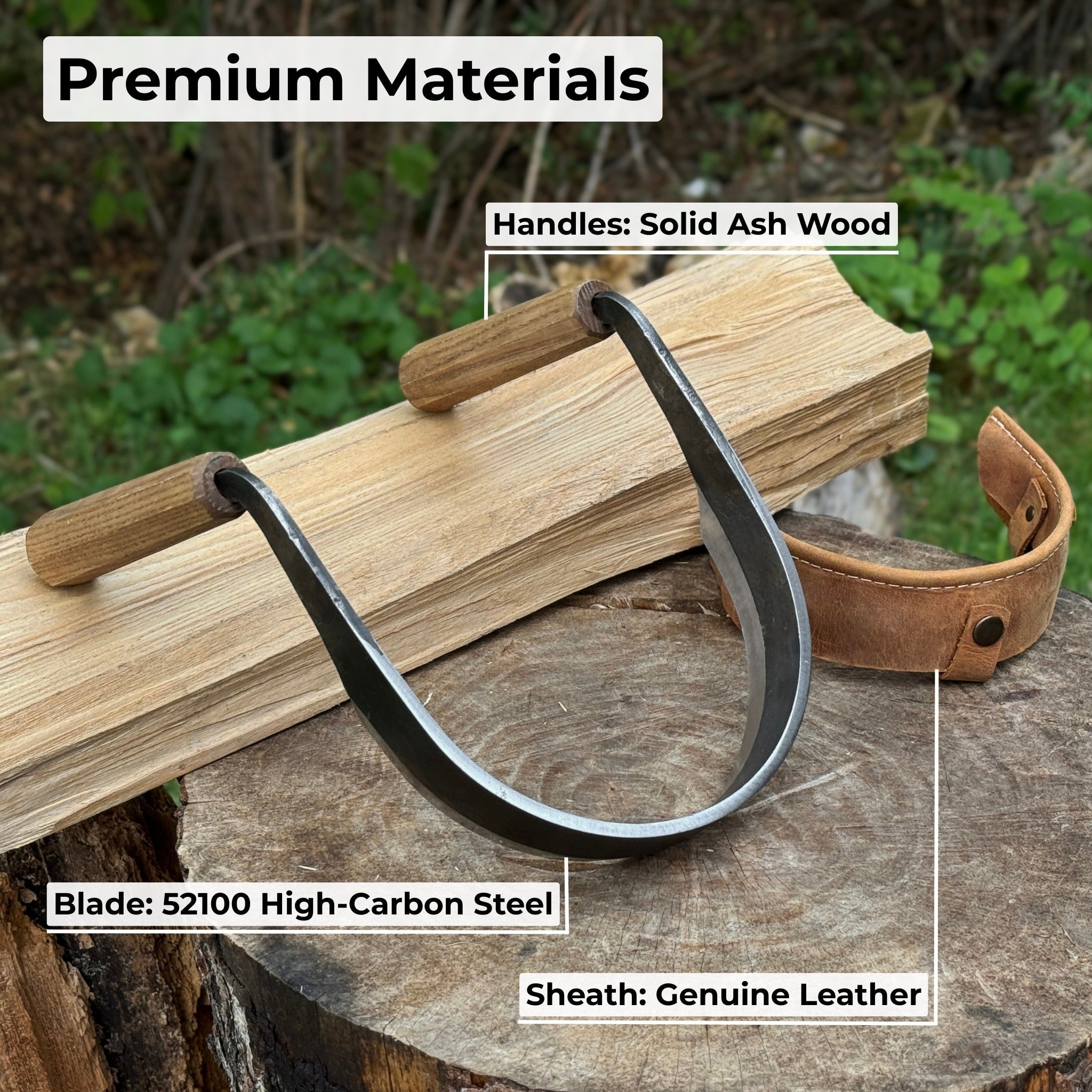 Inshave (Half - Rounded Drawknife), 16.5 cm (6.5 inches) - 6