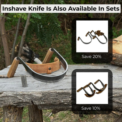 Inshave (Half - Rounded Drawknife), 16.5 cm (6.5 inches) - 10