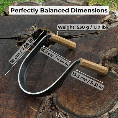 Inshave (Half - Rounded Drawknife), 16.5 cm (6.5 inches) - 5