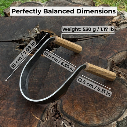 Inshave (Half - Rounded Drawknife), 16.5 cm (6.5 inches) - 5