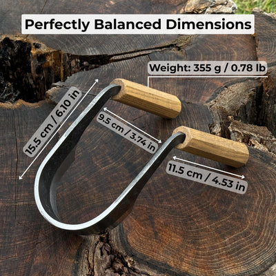 Inshave (Half - Rounded Drawknife), 9.5 cm (3.7 inches) - 5