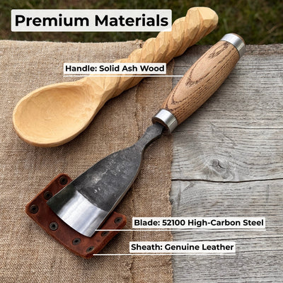 Large Straight Gouge (Rounded Chisel), 10 - 45 mm (0.4 - 1.8 inches) - 7