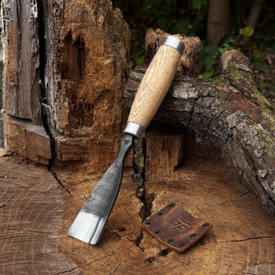Large Straight Gouge (Rounded Chisel), 10 - 45 mm (0.4 - 1.8 inches) - 1