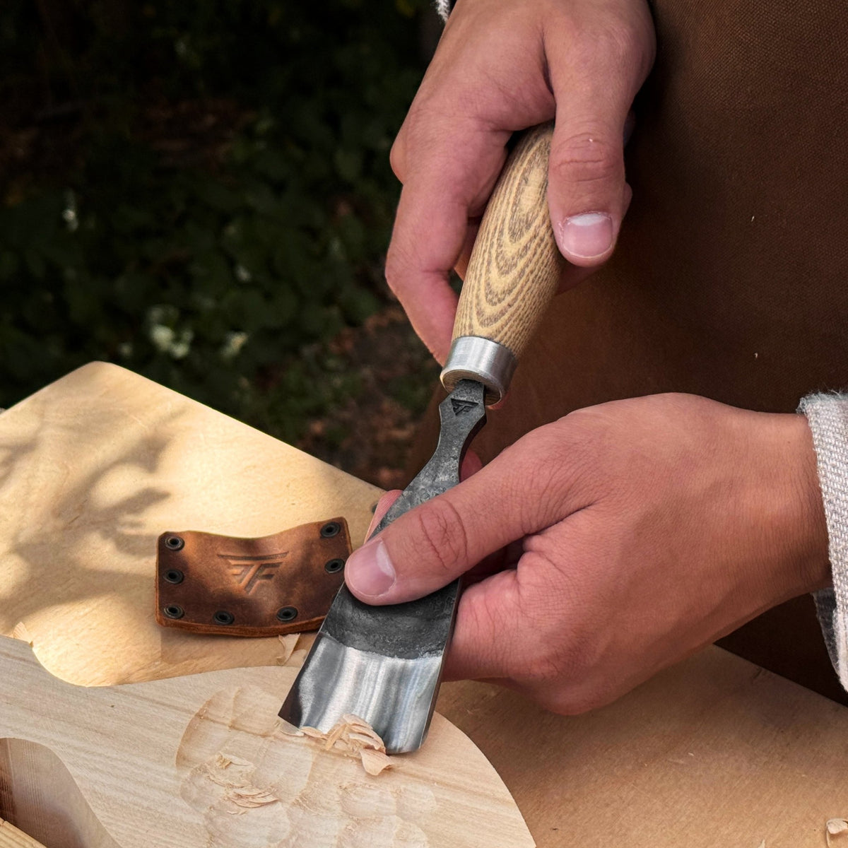 Large Straight Gouge (Rounded Chisel), 10 - 45 mm (0.4 - 1.8 inches) - 5