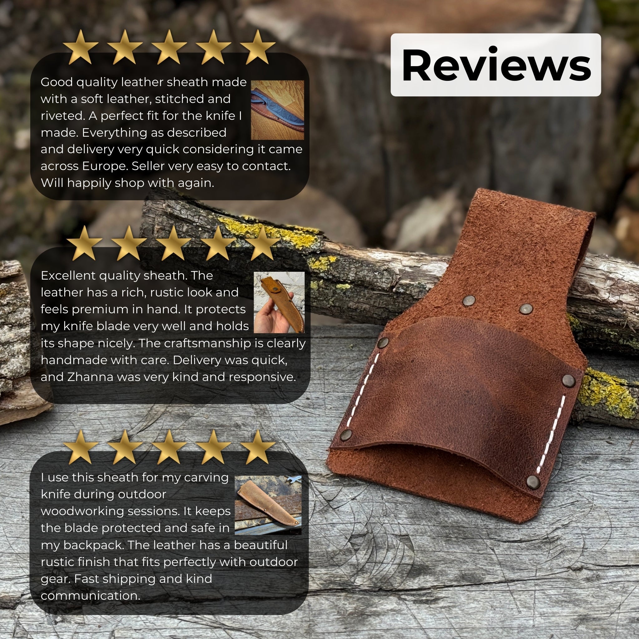 Leather Belt Mount for Axes and Hammers - 5