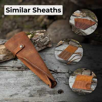 Leather Case for 3 Throwing Knives - 7