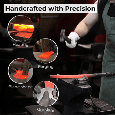 Leather Round (Half Moon) Knife, 10.5 cm (4.1 inches) - 8