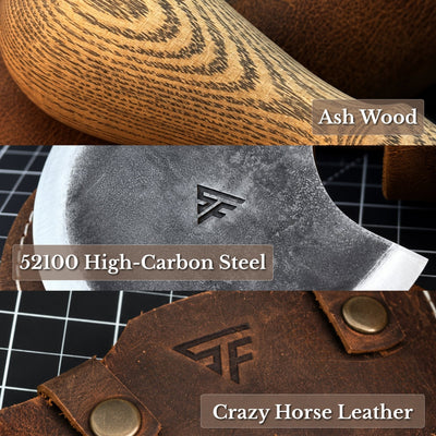 Leather Round (Half Moon) Knife, 10.5 cm (4.1 inches) - 7