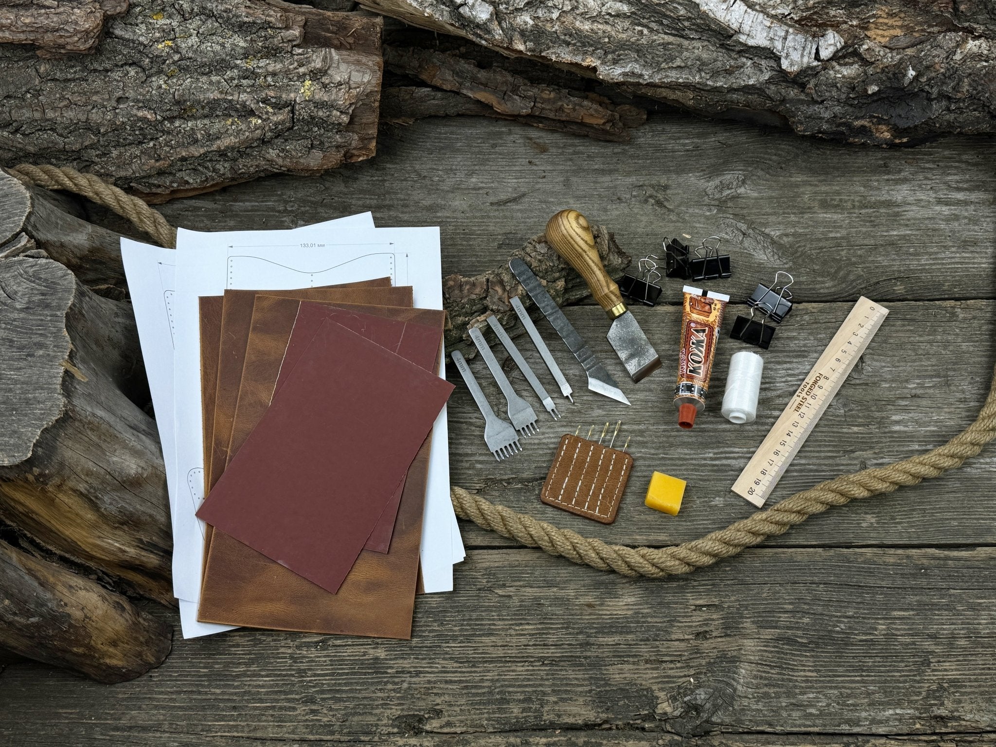 Leather Wallet Making Tool Kit - 4