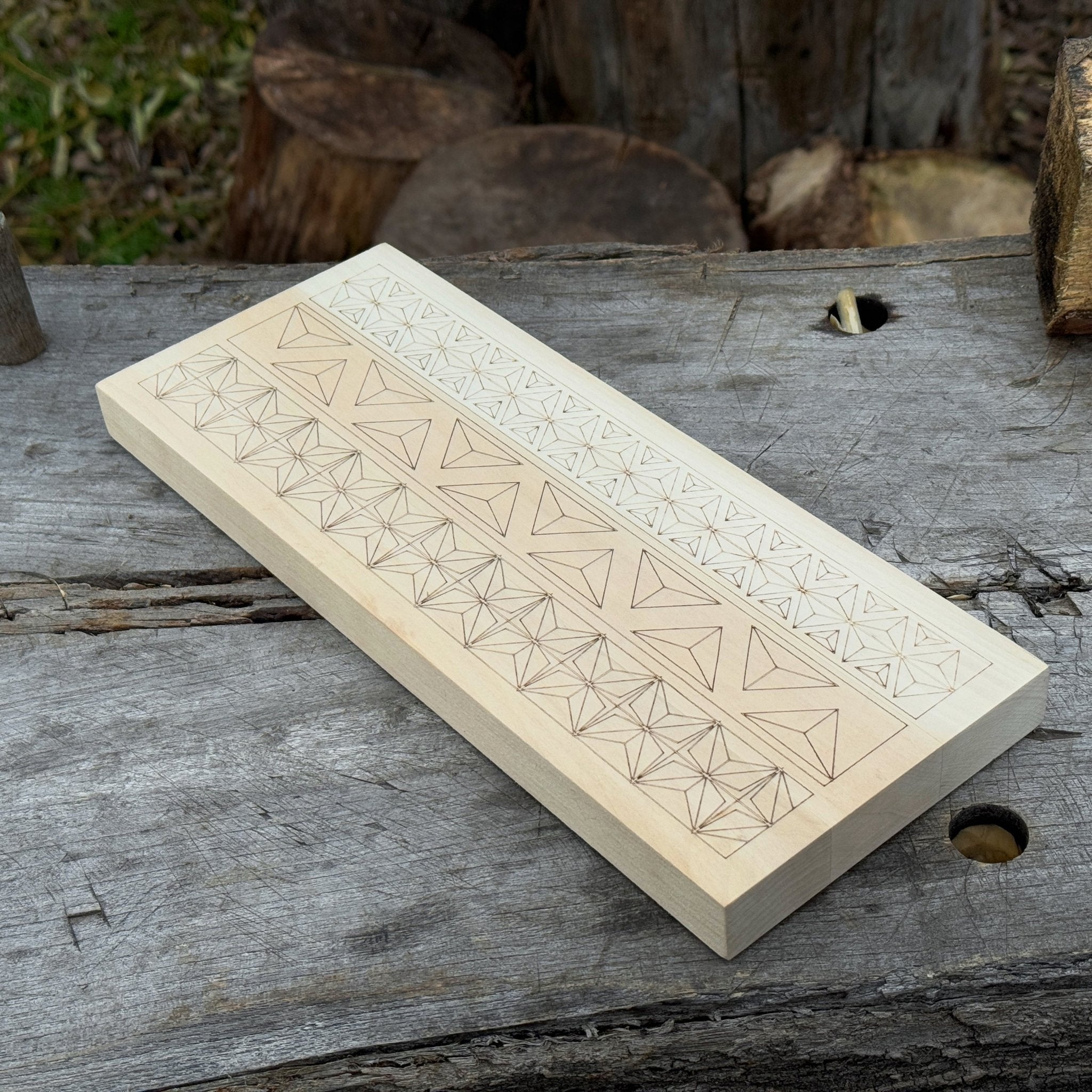 Linden Wood Carving Board with Pre - Drawn Pattern - 6