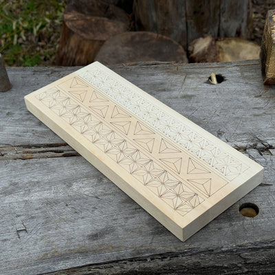 Linden Wood Carving Board with Pre - Drawn Pattern - 6