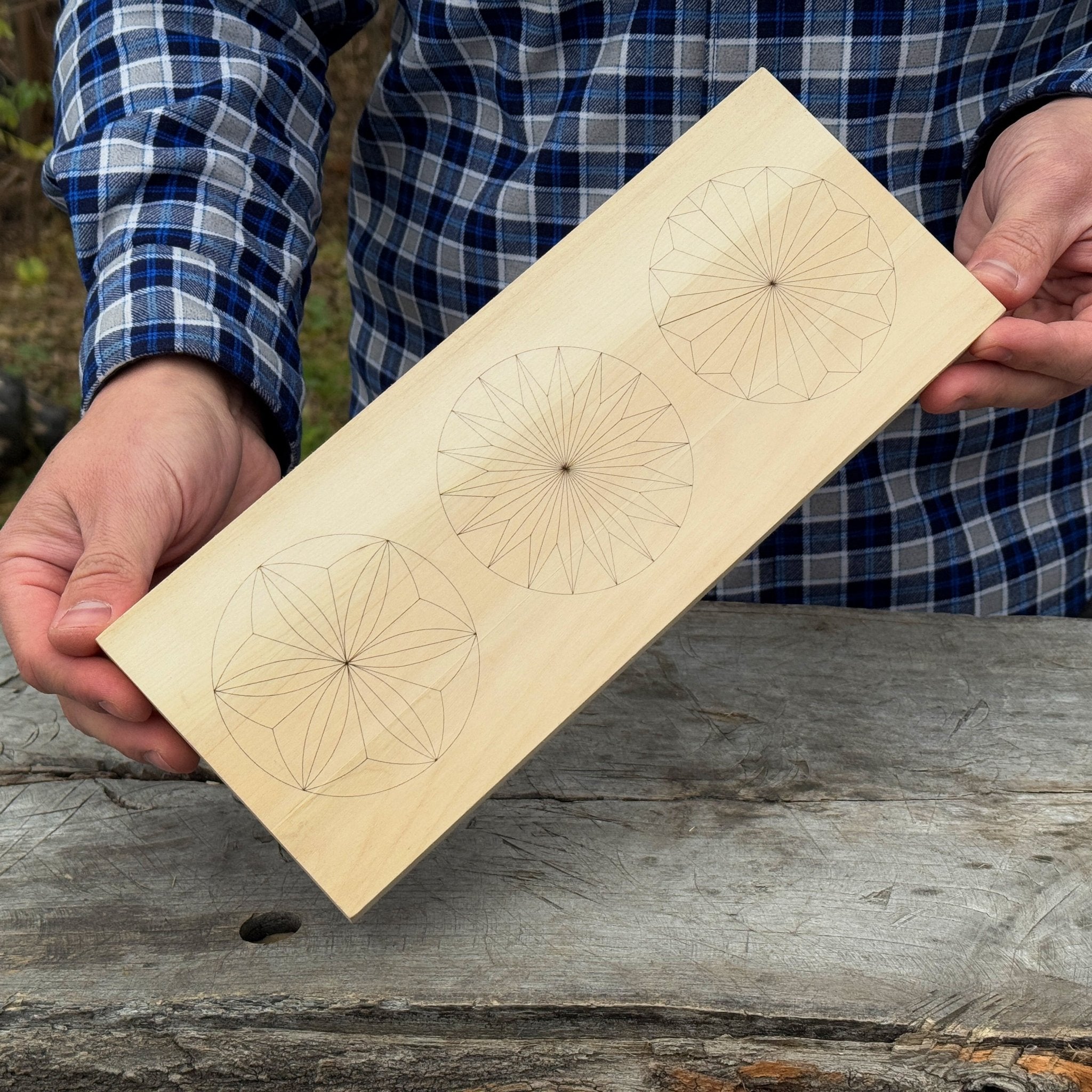 Linden Wood Carving Board with Pre - Drawn Pattern - 3