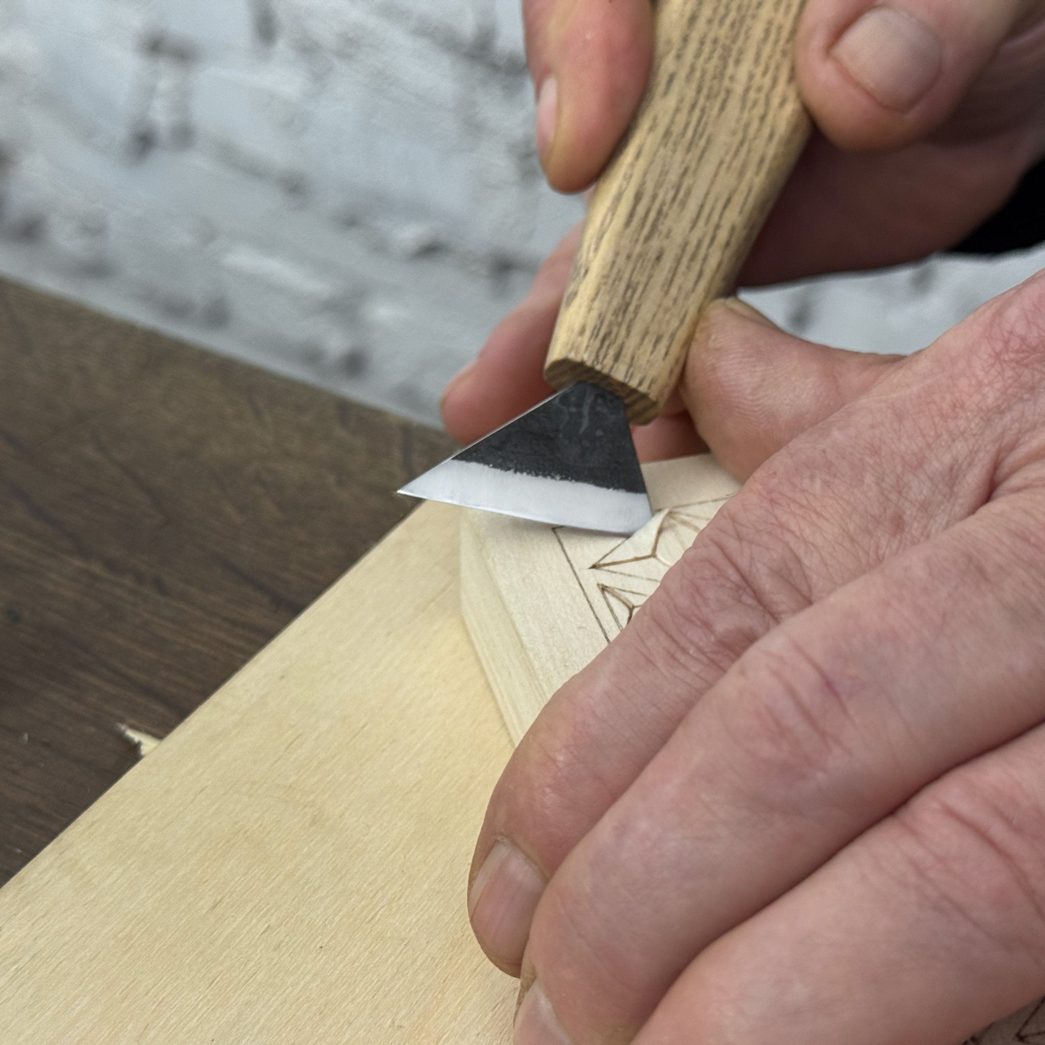 Linden Wood Carving Board with Pre - Drawn Pattern - 7