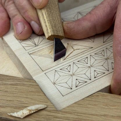 Linden Wood Carving Board with Pre - Drawn Pattern - 4