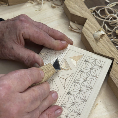 Linden Wood Carving Board with Pre - Drawn Pattern - 8