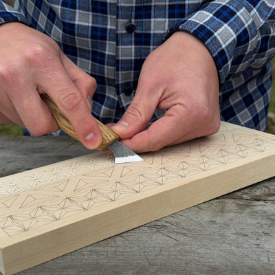 Linden Wood Carving Board with Pre - Drawn Pattern - 2