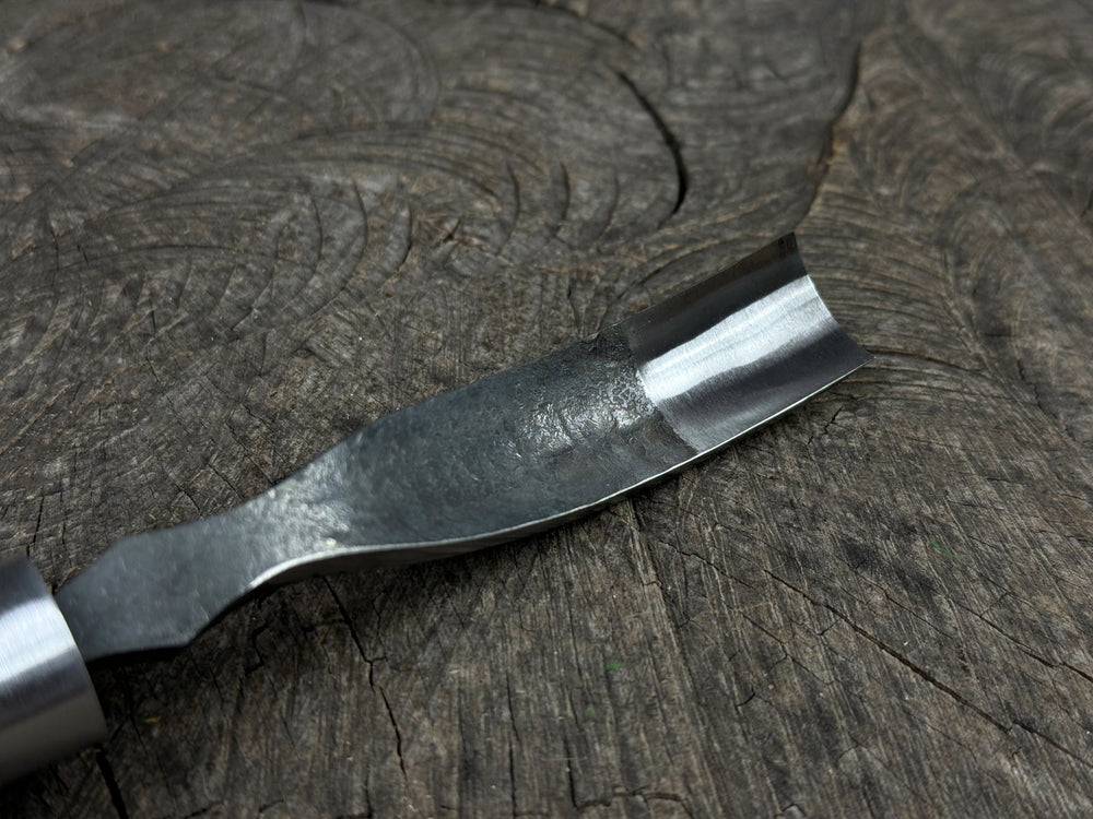 Long Bent (Curved) Gouge, 10 - 45 mm (0.4 - 1.8 inches) - Sharky Forged ...