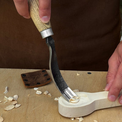 Long Bent (Curved) Gouge, 10 - 45 mm (0.4 - 1.8 inches) - 4