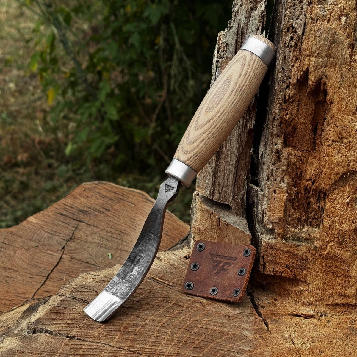 Long Bent (Curved) Gouge, 10 - 45 mm (0.4 - 1.8 inches) - 1