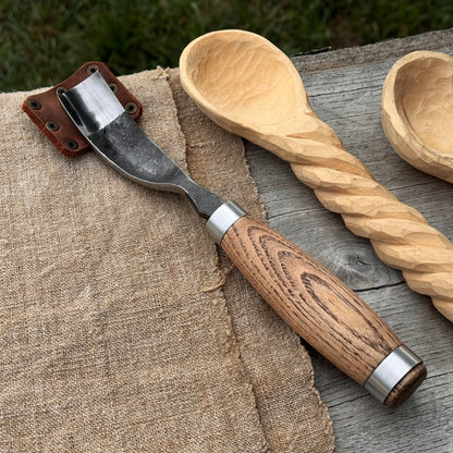 Long Bent (Curved) Gouge, 10 - 45 mm (0.4 - 1.8 inches) - 1