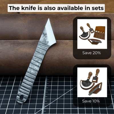 Marking Knife Kiridashi with leather sheath, 4 cm (1.57 inches) - 10