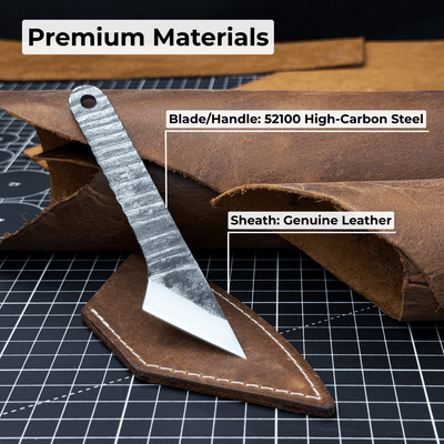 Marking Knife Kiridashi with leather sheath, 4 cm (1.57 inches) - 7