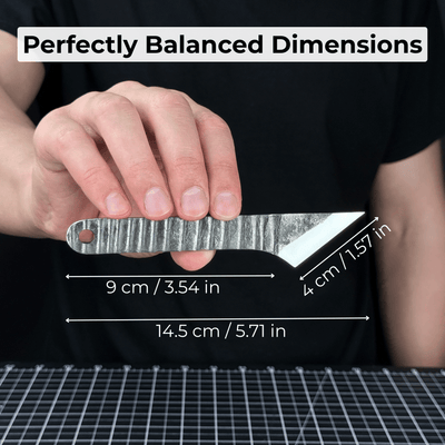 Marking Knife Kiridashi with leather sheath, 4 cm (1.57 inches) - 6