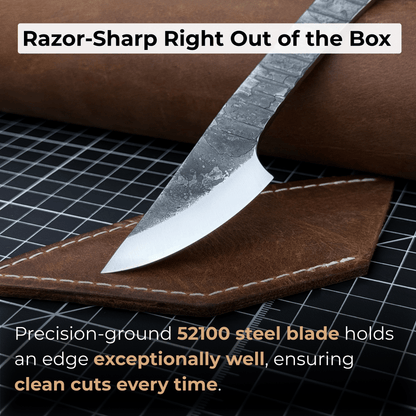 Marking Knife Kiridashi with Rounded Blade, 5,5 cm (2.17 inches) - 3