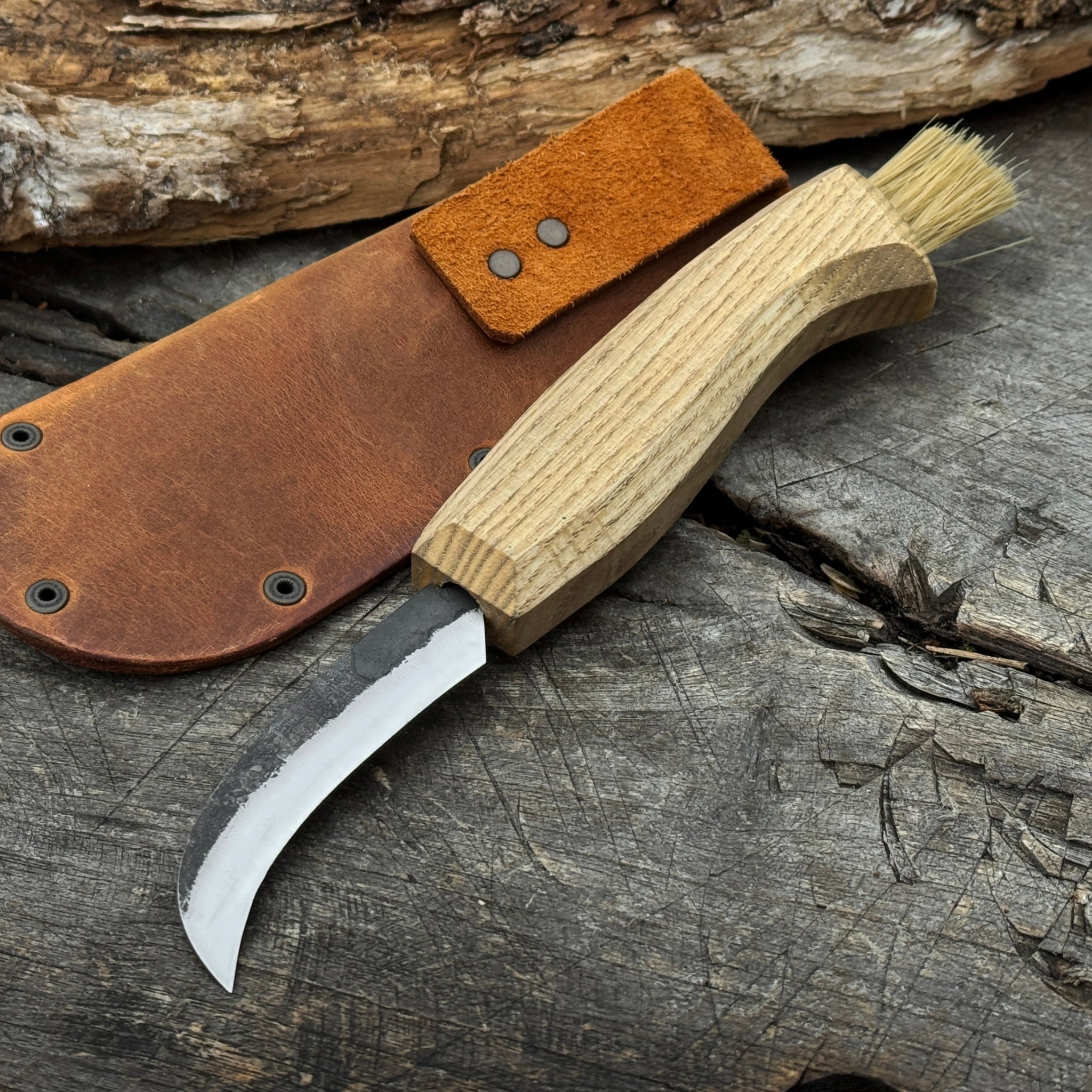 Mushroom Knife with Brush For Harvesting, 7.5 cm (2.95 inches) - 12