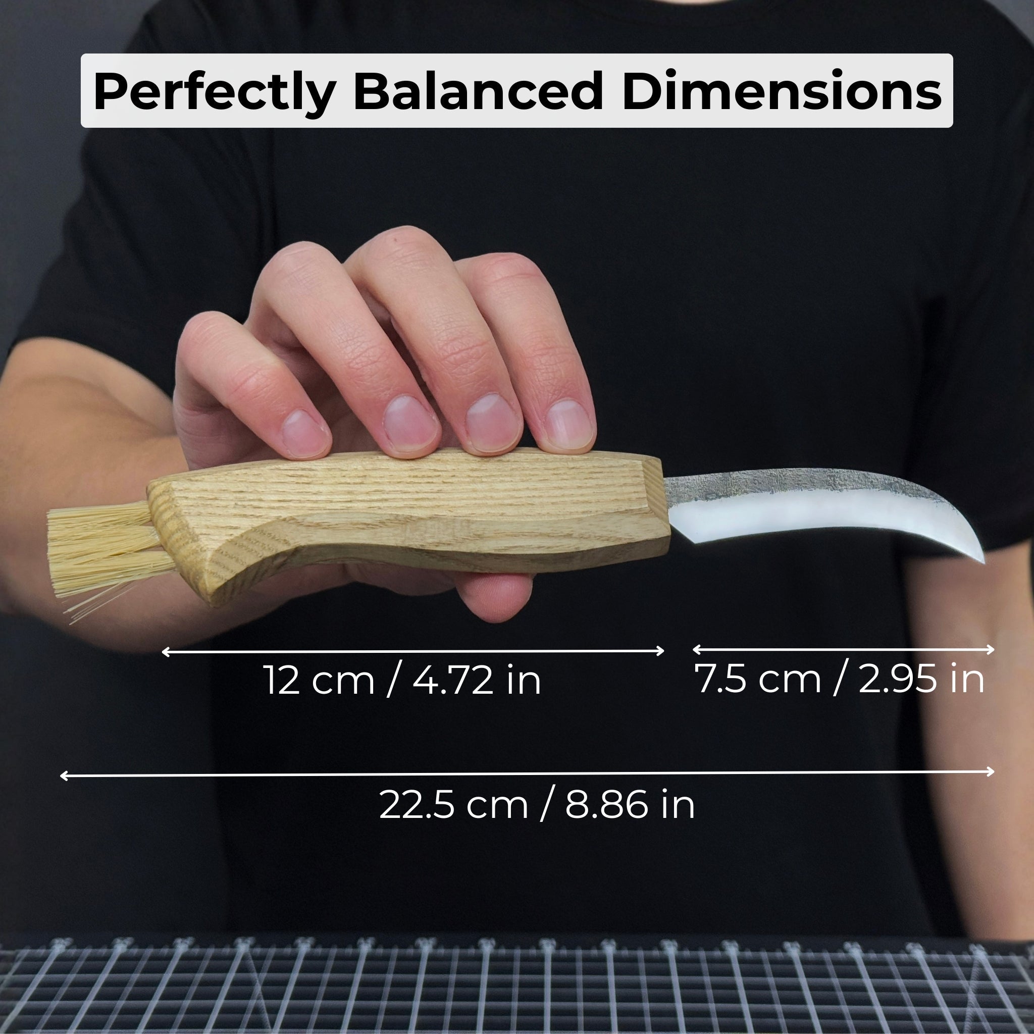Mushroom Knife with Brush For Harvesting, 7.5 cm (2.95 inches) - 5