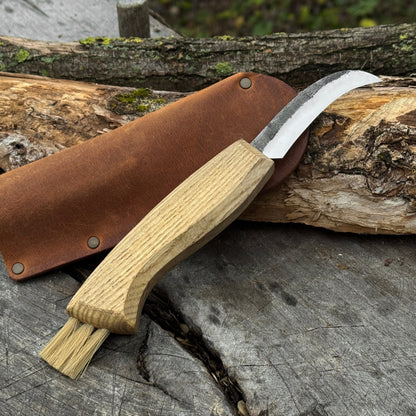 Mushroom Knife with Brush For Harvesting, 7.5 cm (2.95 inches) - 1