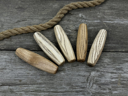 Octagonal Wooden Handles (Set of 5), 12 cm (4.72 in) - 6