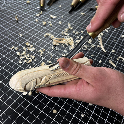 Odin Figurine – 13 cm (5.1 inches) Hand - Carved Wooden Norse God Statue - 6