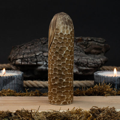 Odin Figurine – 13 cm (5.1 inches) Hand - Carved Wooden Norse God Statue - 2