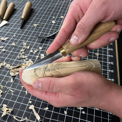 Odin Figurine – 13 cm (5.1 inches) Hand - Carved Wooden Norse God Statue - 7