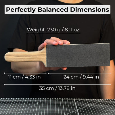 One - Sided Leather Strop For Knife Sharpening & Polishing Compound - 2