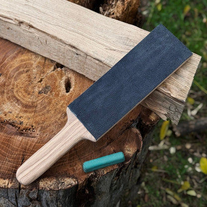 One - Sided Leather Strop For Knife Sharpening & Polishing Compound - 1