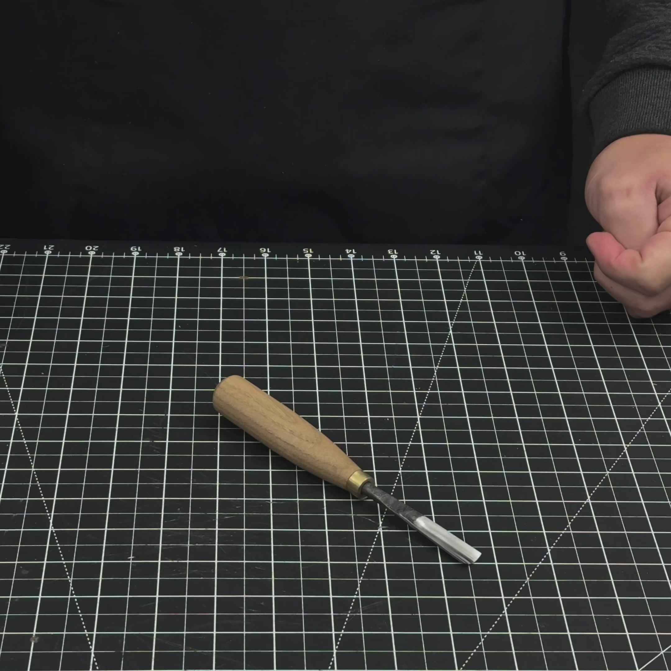 Gouge droite à sculpter le bois, 5 - 12 mm (0,20 - 0,47 pouces)