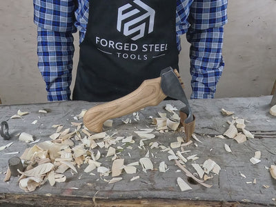 Petite hache Kuksa à lame profondément incurvée (ronde), 4,5 cm (1,8 po)