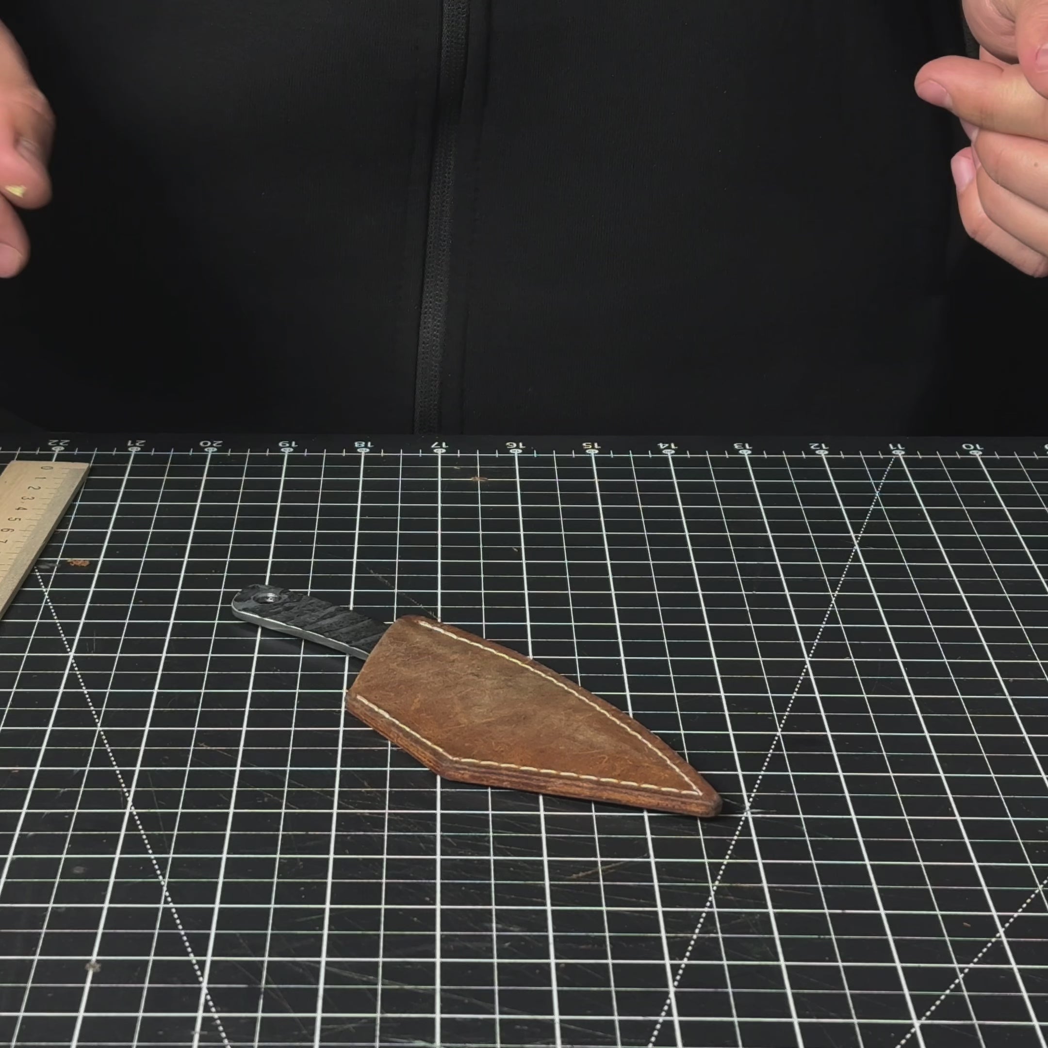 Couteau de marquage Kiridashi avec lame arrondie, 5,5 cm (2,17 pouces)