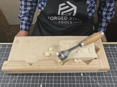 Gouge courbée en forme de cuillère, 20 - 45 mm (0,8 - 1,8 pouces)