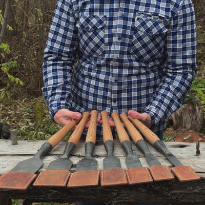 Ensemble de 7 ciseaux à bois longs