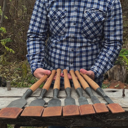 Ensemble de 7 ciseaux à bois longs