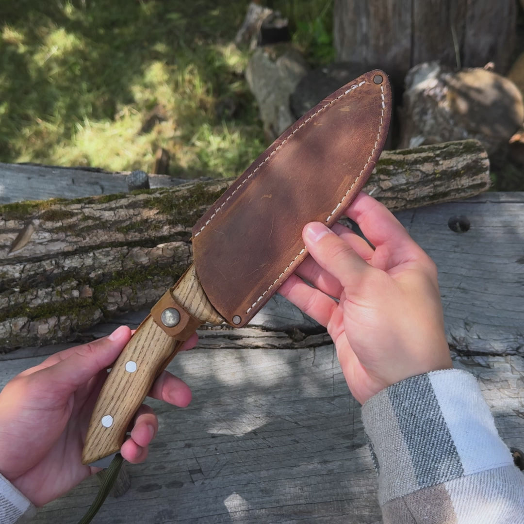 Handgeschmiedetes Bushcraft-Messer, 15,5 cm (6,1 Zoll)