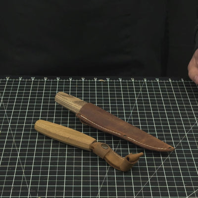 2-teiliges Holzlöffel-Schnitzset