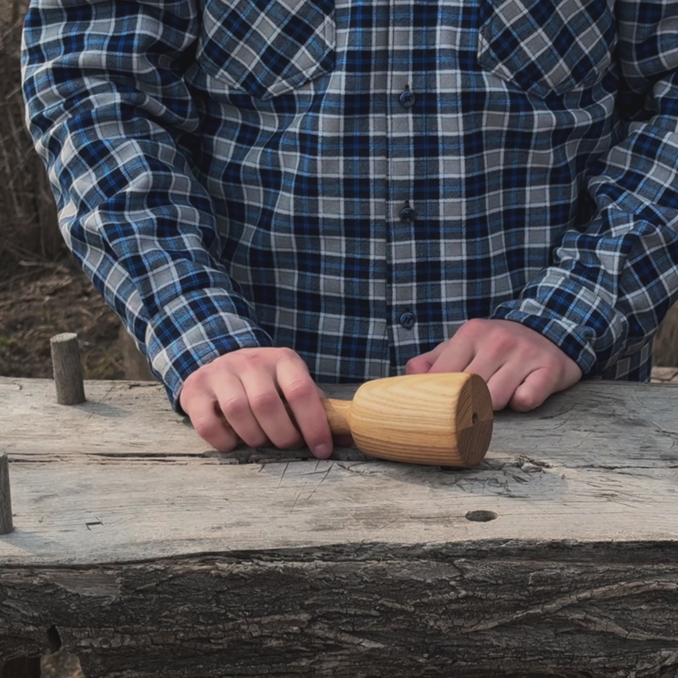 Quiet 7 oz. Wooden Mallet (Mallet Tool)