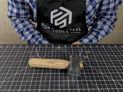 Hand-Forged Leather Hammer, 500 g (17.6 oz)